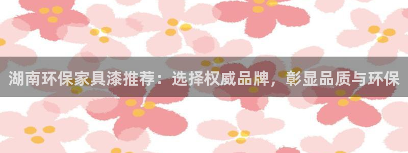 沐鸣2官方：湖南环保家具漆推荐：选择权威品牌，彰显品质与环保